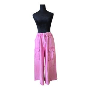 Easel Pink Wide Leg Pants Size Medium
